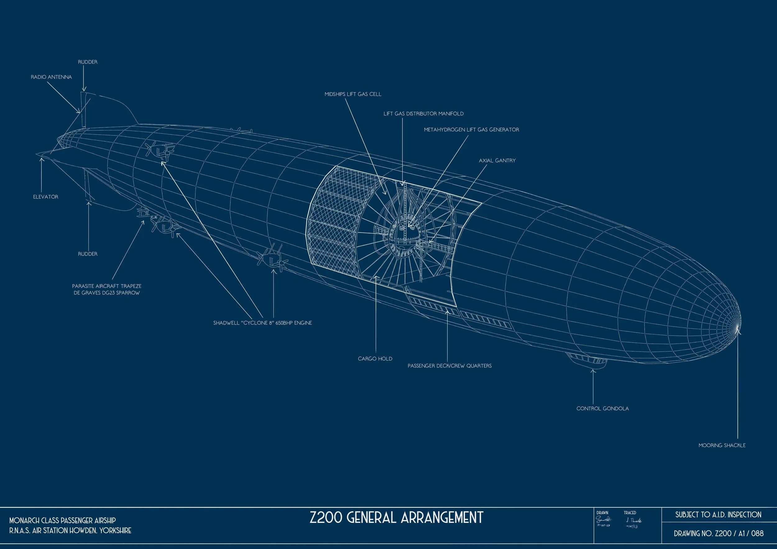Tickets Please - Airship schematic