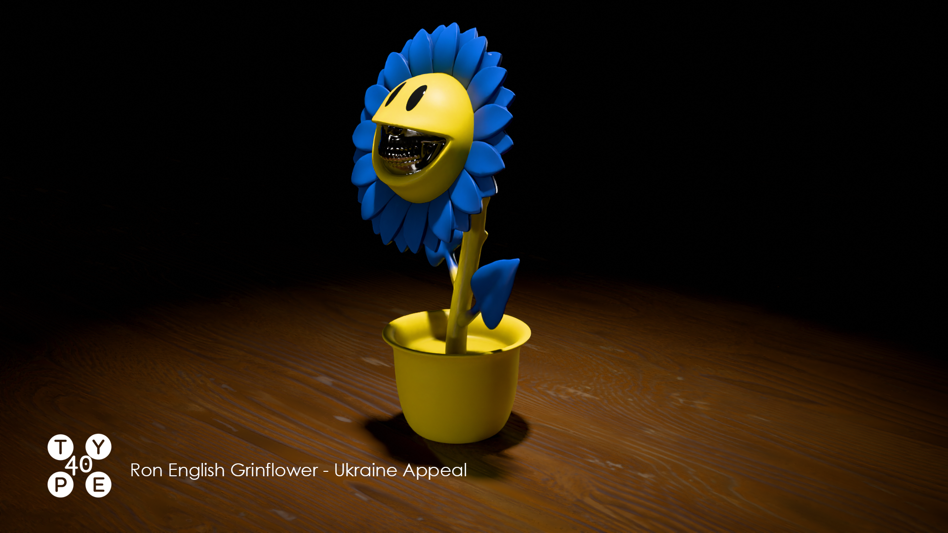 Ron English Grinflower Ukraine Appeal - Digital Collectible