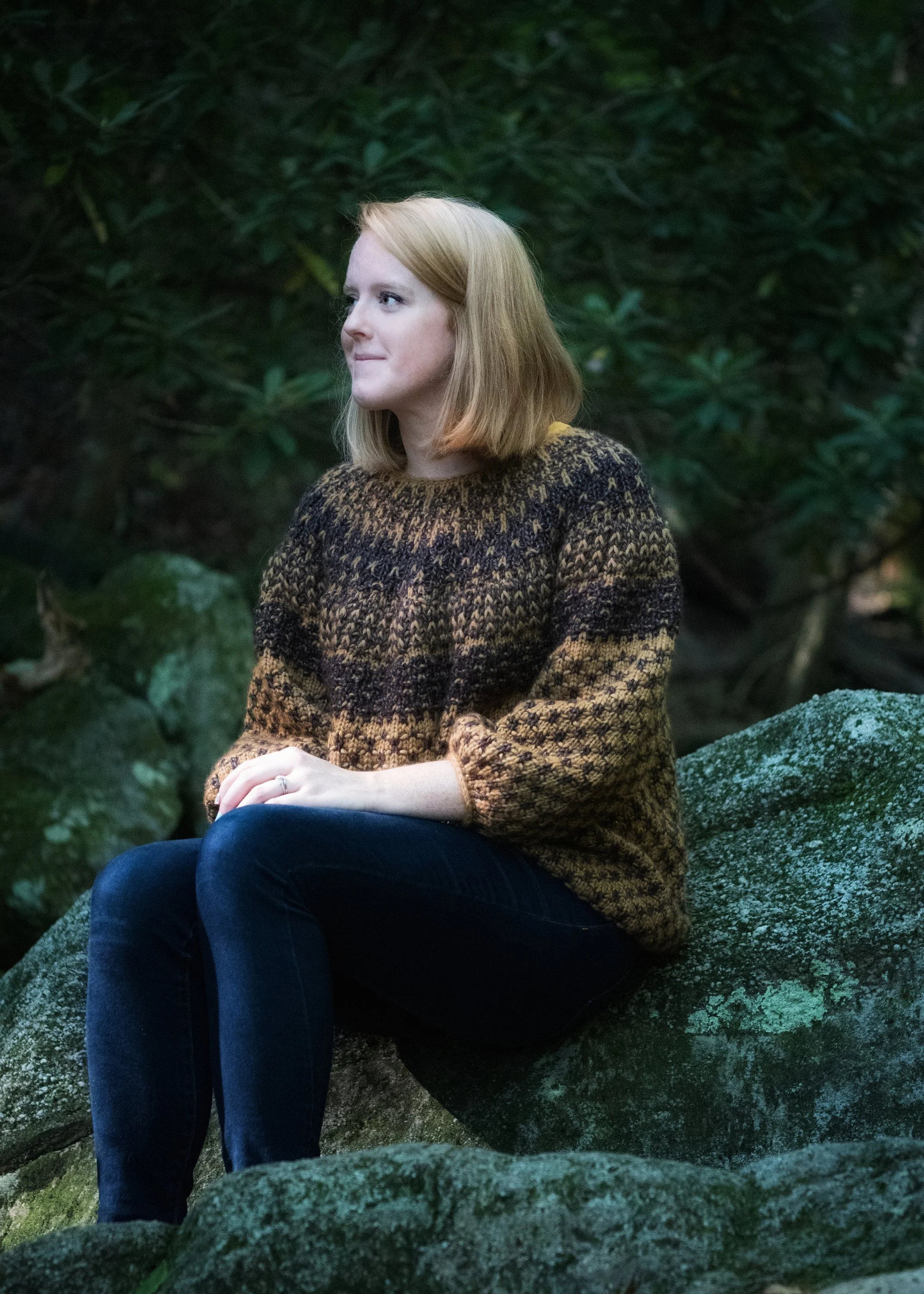 Knitting Pattern: Wintertide Yoke Pullover Sweater