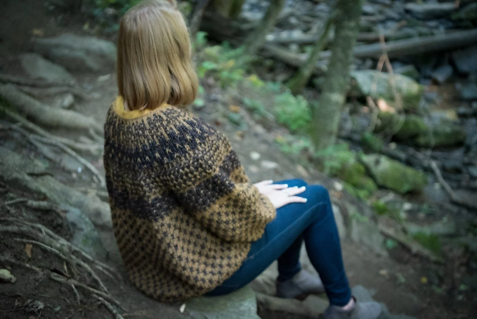 Knitting Pattern: Sweater - Mosaic Knitting