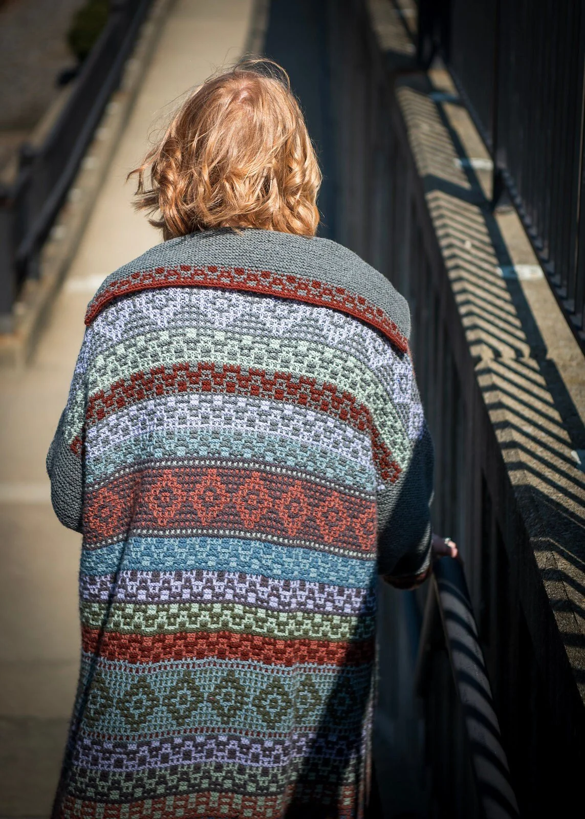 Oakmont Sweater Coat - Mosaic Knitting Pattern