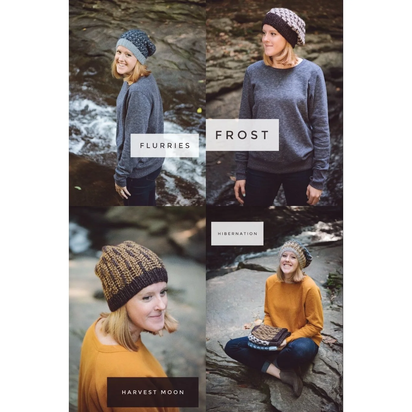 Knitting Pattern: Wintertide Hats Pattern Bundle