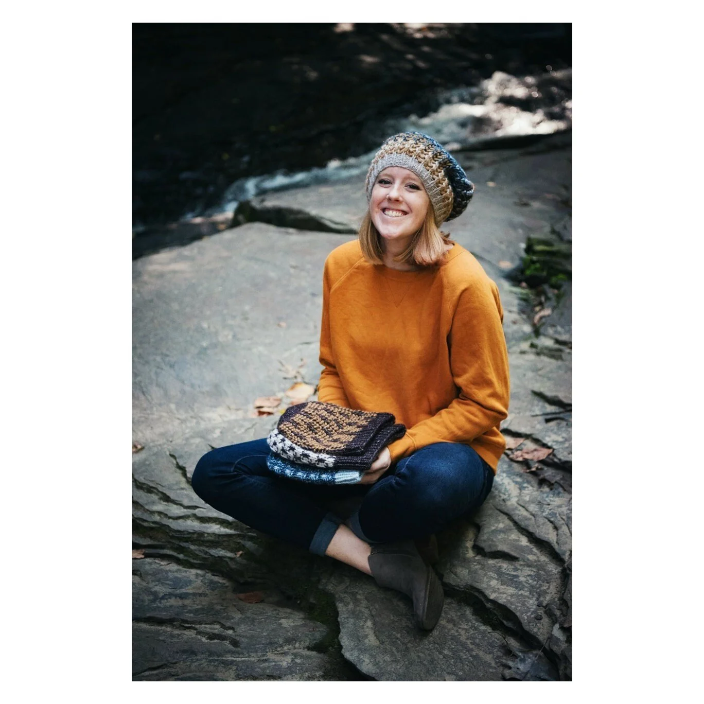 Wintertide Hats Pattern - Mosaic Knitting