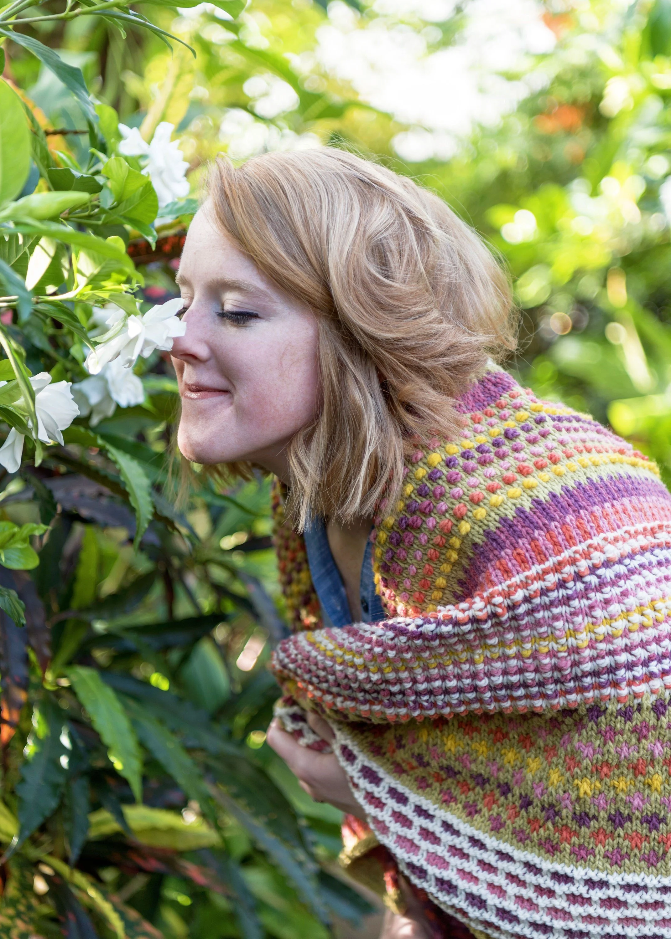 Flower Walk Shawl Knitting Pattern