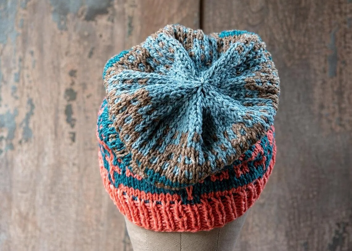 Knitting Pattern: Taos Hat - Worsted Weight Yarn
