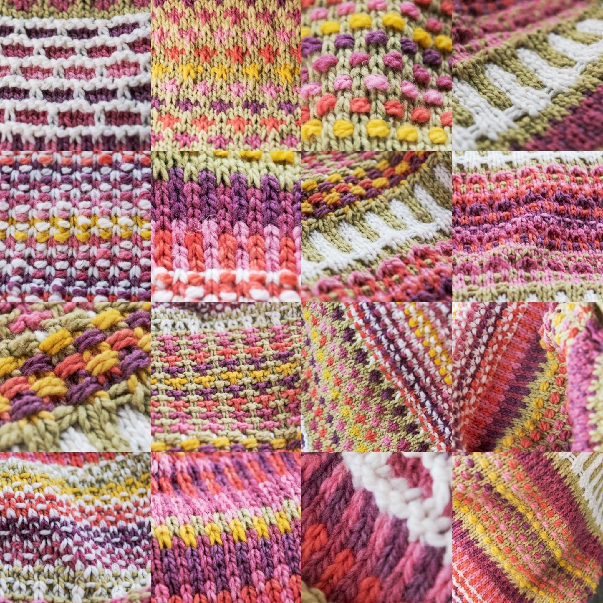 Flos Ambulare Hats - Slip Stitch and Mosaic Knitting