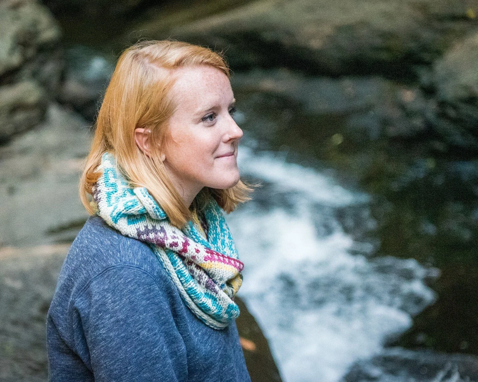 Mosaic Slip Stitch Knitting - Easy Knit Cowl Design