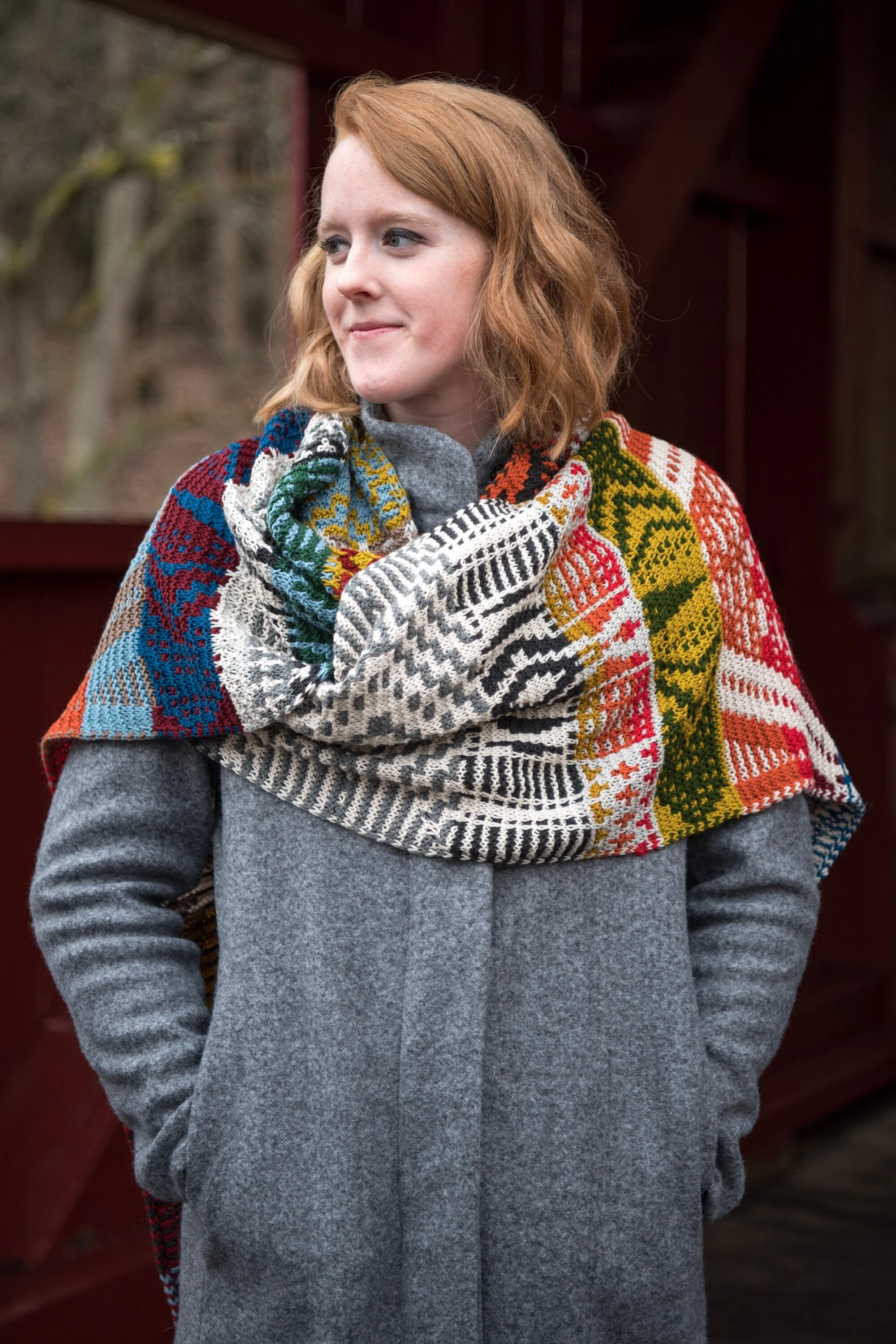 Knitting Pattern: Hadotso Shawl - Mosaic Design