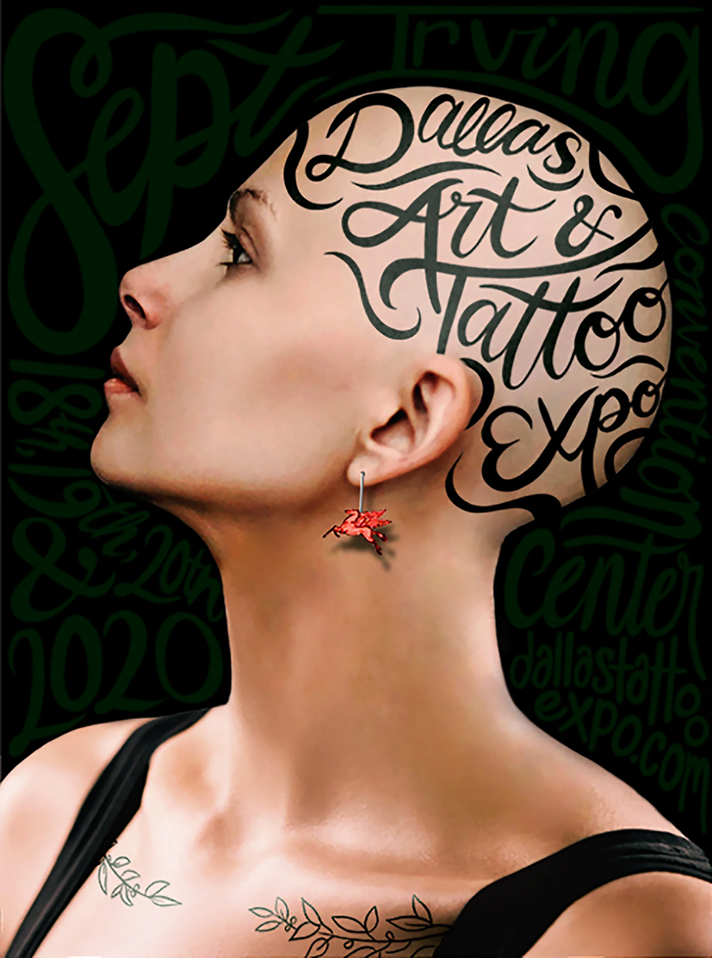 Dallas Art and Tattoo Expo Poster — K Deutsch Designs
