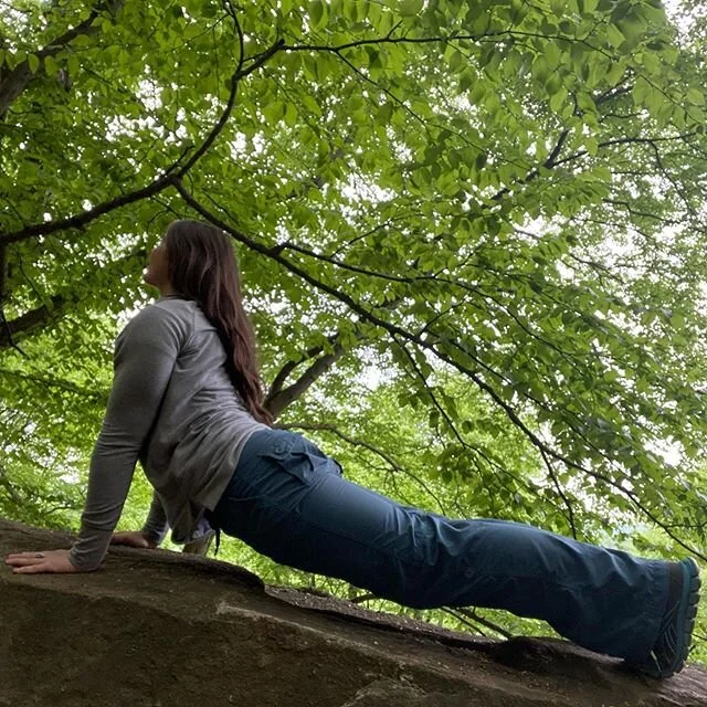Forest adventures nourish my soul. What nourishes yours? 🙏🏻 #balancewithbrigid #mountains #pennsylvaniamountains #yogahikes #hikingandyoga #yogaeverywhere #yogalife #gentleyoga #nourishyoursoul #soulfood #getoutside #naturemedicine #mountainhealing