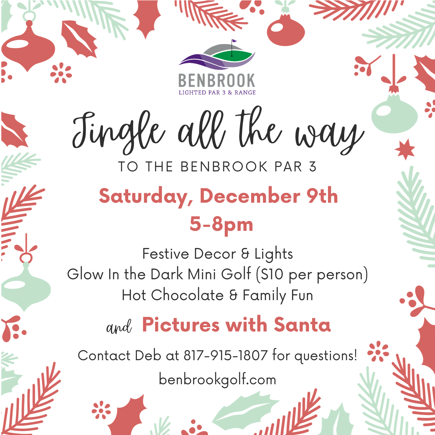 Jingle all the way to the Benbrook Par 3!