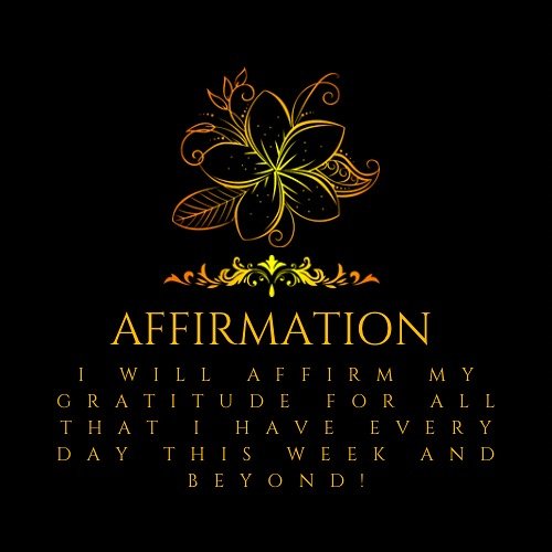 Let&rsquo;s embrace this Monday with purpose, positivity, and gratitude✨

It&rsquo;s a fresh start, a new week, and limitless possibilities await. 

You have the opportunity each day to decide what you will affirm. I have decided to be grateful for a