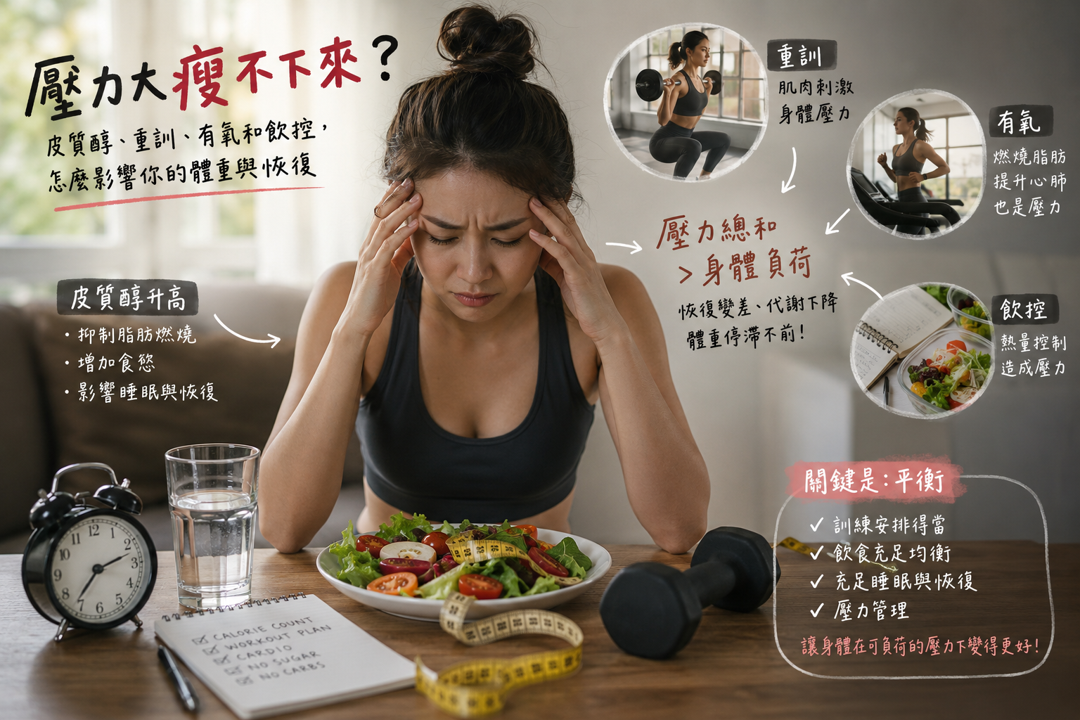 壓力大瘦不下來？先別急著怪皮質醇
