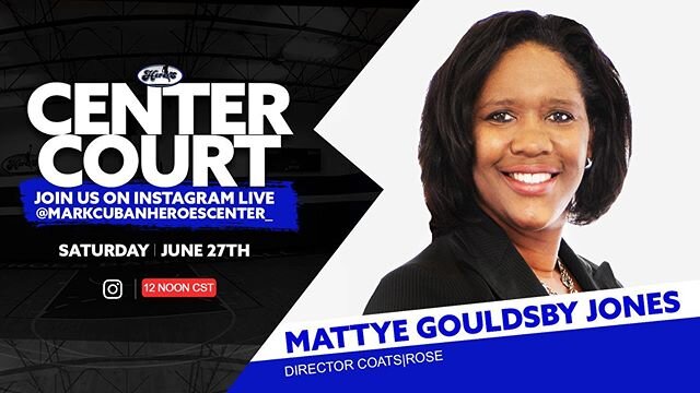 Joining us tomorrow in &ldquo;Center Court&rdquo; Attorney Mattye Jones at 12 Noon CST #centercourt #cubancenter #attorney #realestate #taxcredits #bondfinancing #communitydevelopment