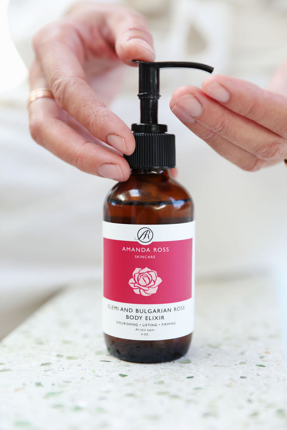 Elemi & Bulgarian Rose Body Elixir — Amanda Ross Skin Care
