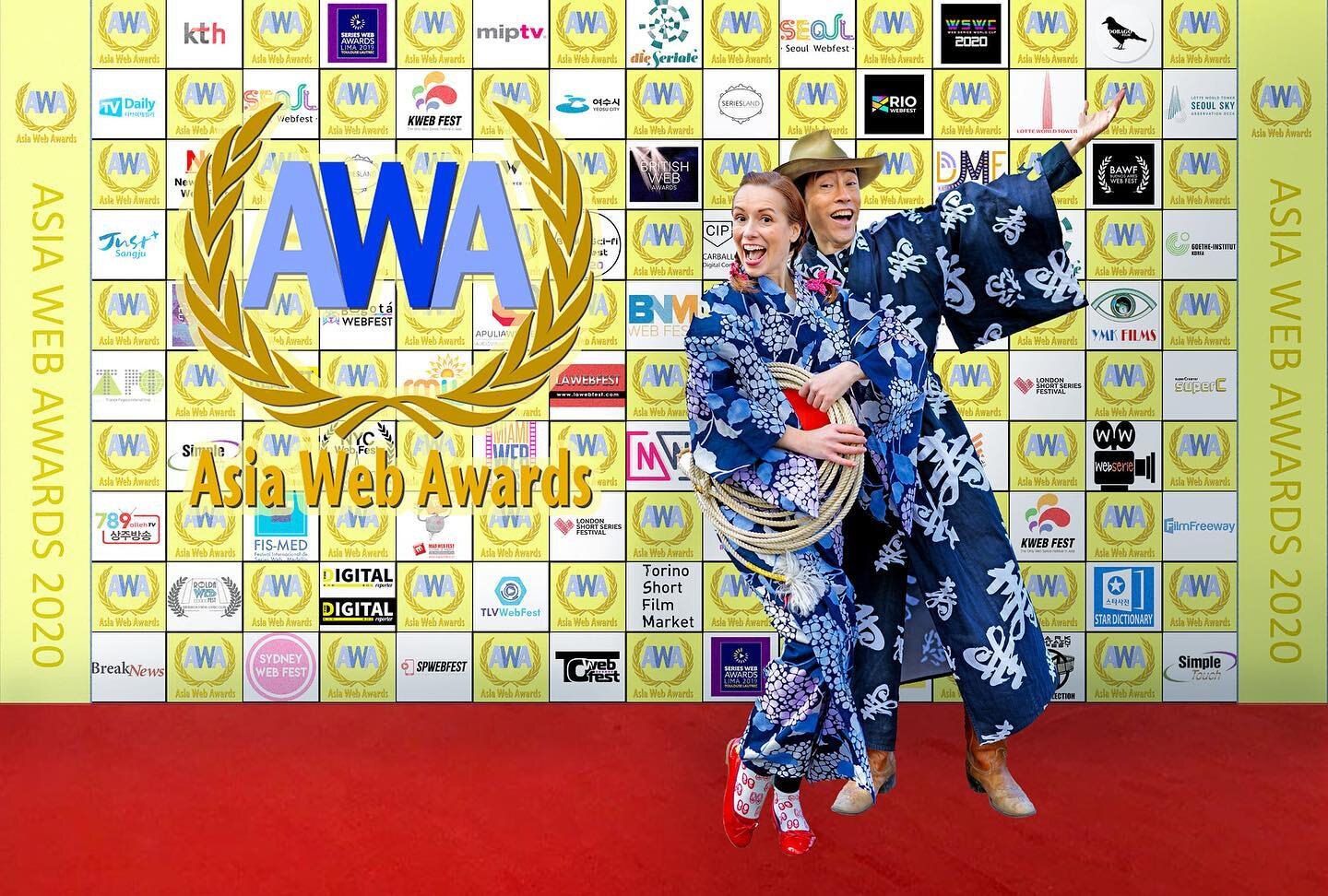 🤠 Thank you @asiawebawards for selecting our spin-off @lostfoundcowboy !
Our uplifting, globetrotting, dancing romcom is streaming on @twistedmirrortv !
.
.
.
.
.
.
#romcom #dance #travelogue #crossculture #asia #korea #digitalseries #comedy #visitj