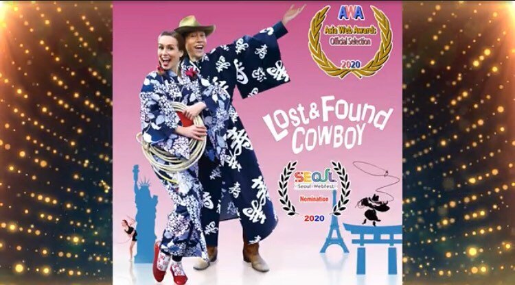 🤠 Thank you @asiawebawards for selecting our comedy!
We&rsquo;re streaming on @twistedmirrortv !
.
.
.
.
.
.
#romcom #dance #travelogue #crossculture #asia #korea #digitalseries #comedy #visitjapan #artinspires #livetravelexplore #globetrotter #hula