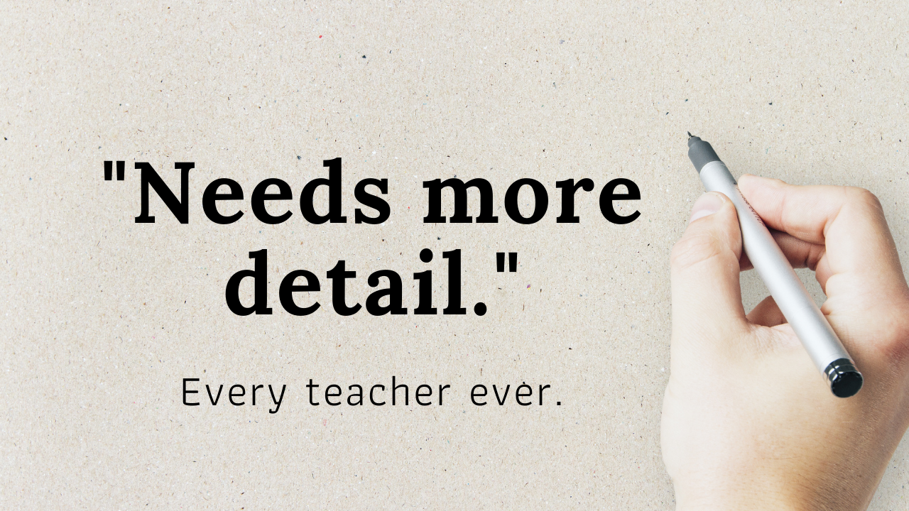 Help students add more detail