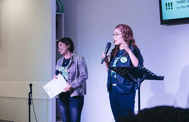 Our scholarship supervisors, Marilyn Lalunio and Riz Figueroa, discussed processes and standards for scouting for applicants, doing the screening process, and monitoring the performance of each scholar.