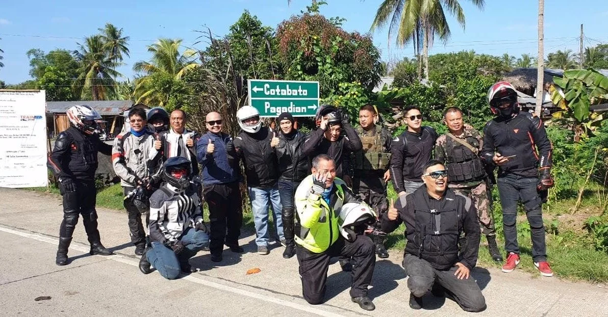 The team during their ride around Mindanao