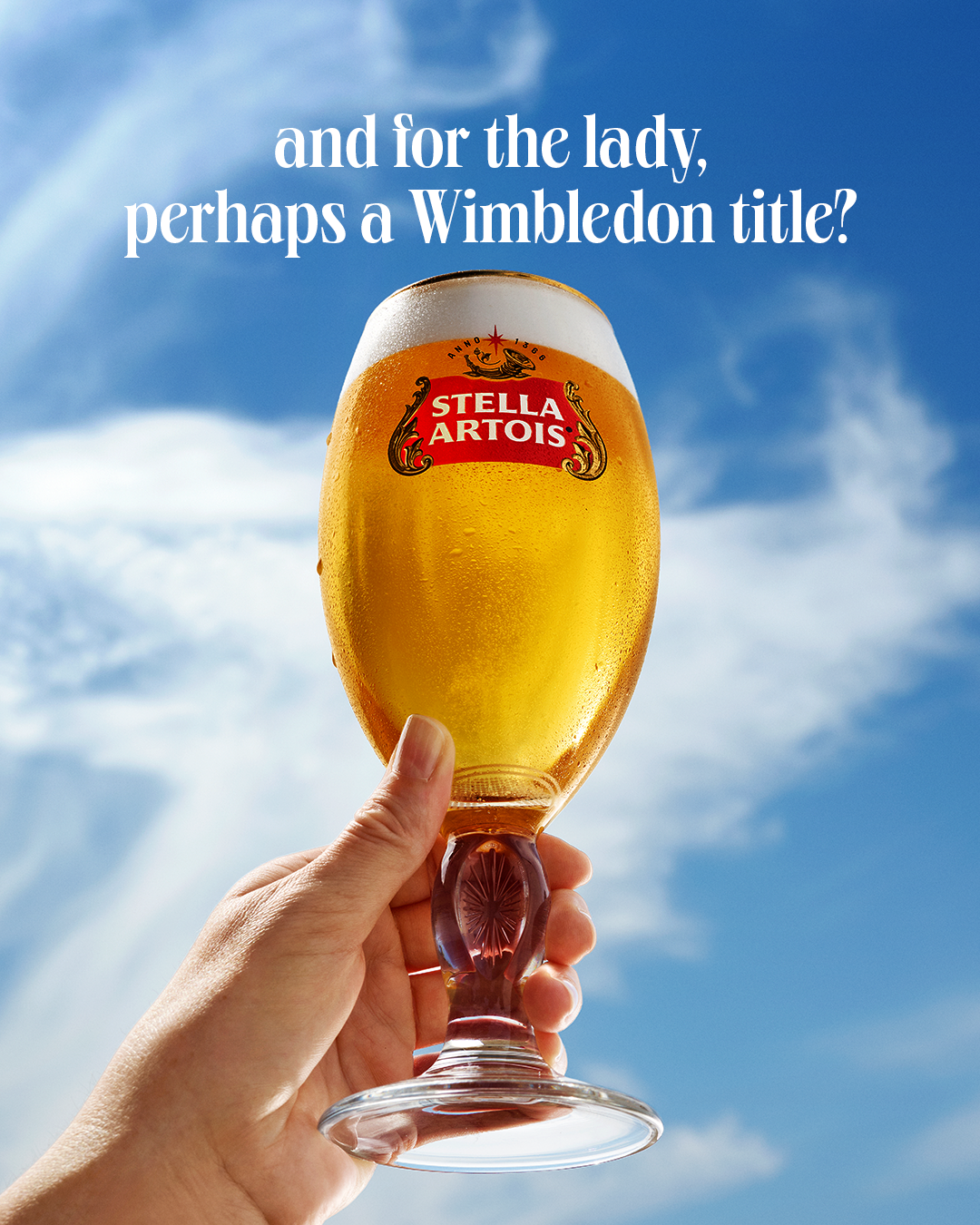 We raise a glass to the 2026 Wimbledon champion.