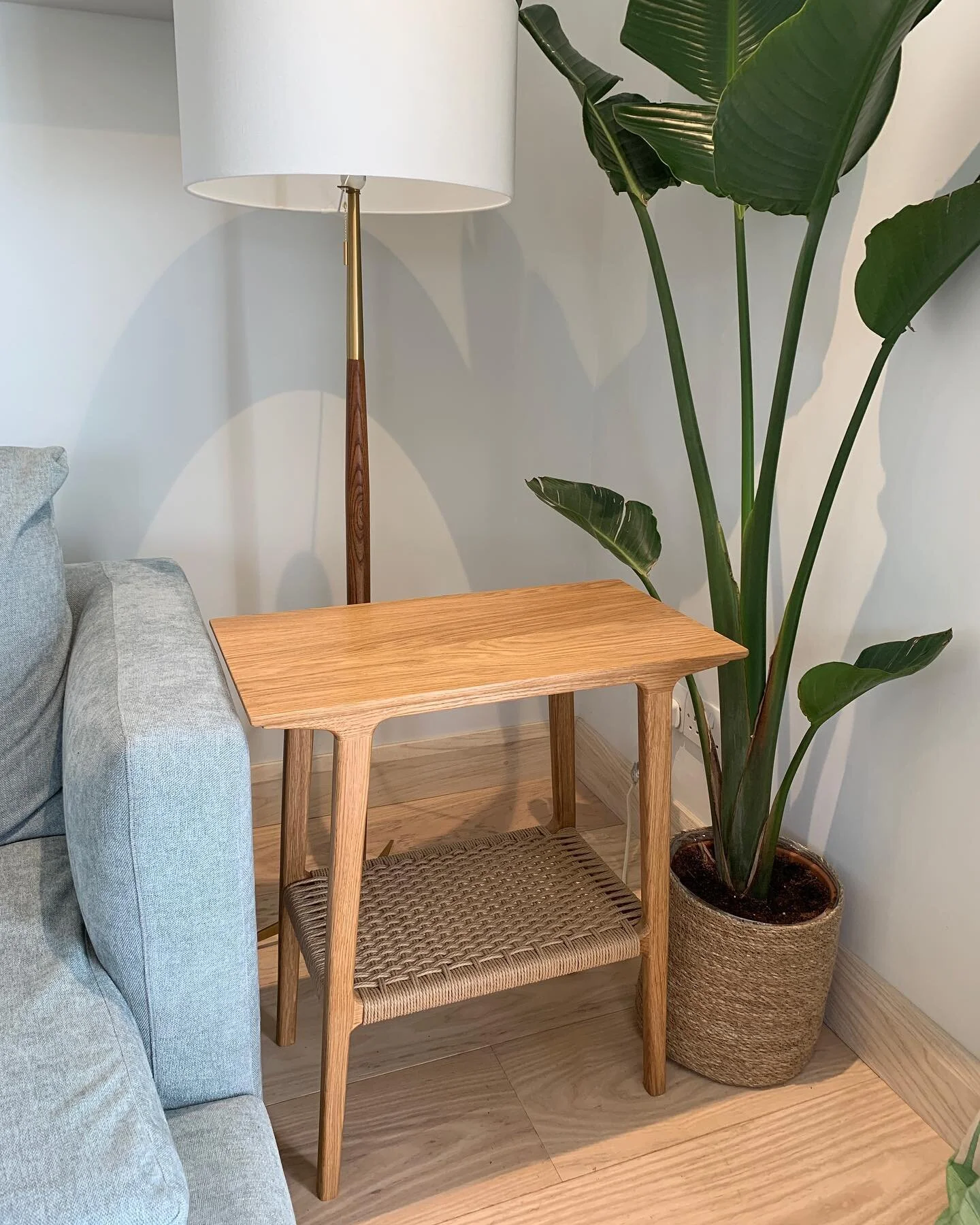 A large version of the Otto table in its new home. Handmade in our Devon workshop using prime European oak, these tables come in two sizes &amp; are available to buy from the House of Hobson website. &ldquo;View Shop&rdquo; in our bio. #midcenturymod