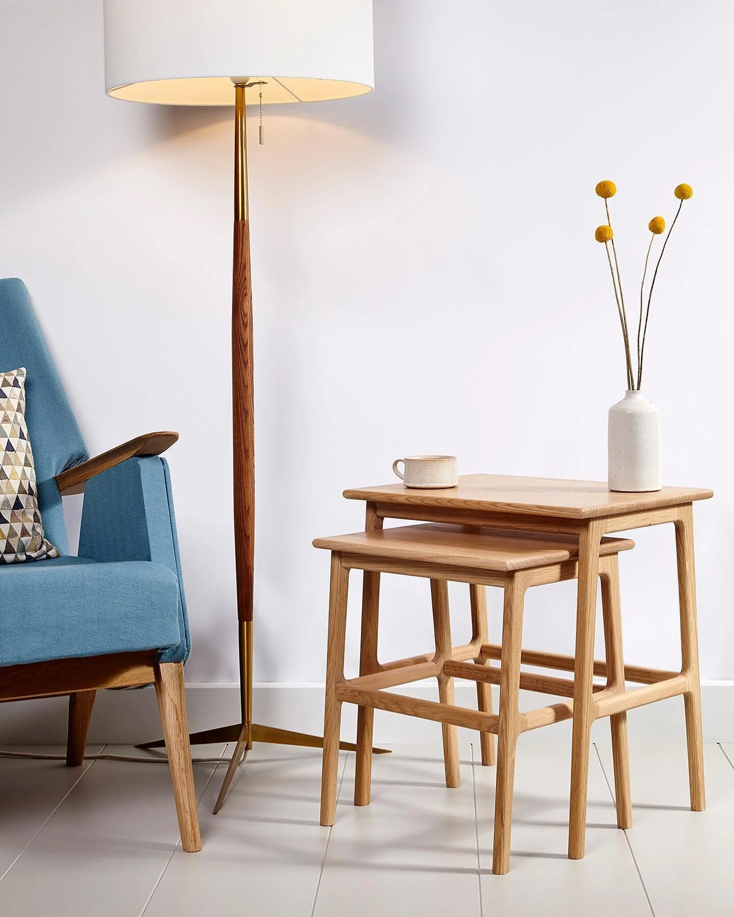 New year, new furniture! The Felix Nesting Tables have been added to the House of Hobson collection. Hand made in Devon in sustainably sourced prime European oak and available to order at our online shop. #sidetables #nestingtables #scandinavianstyle