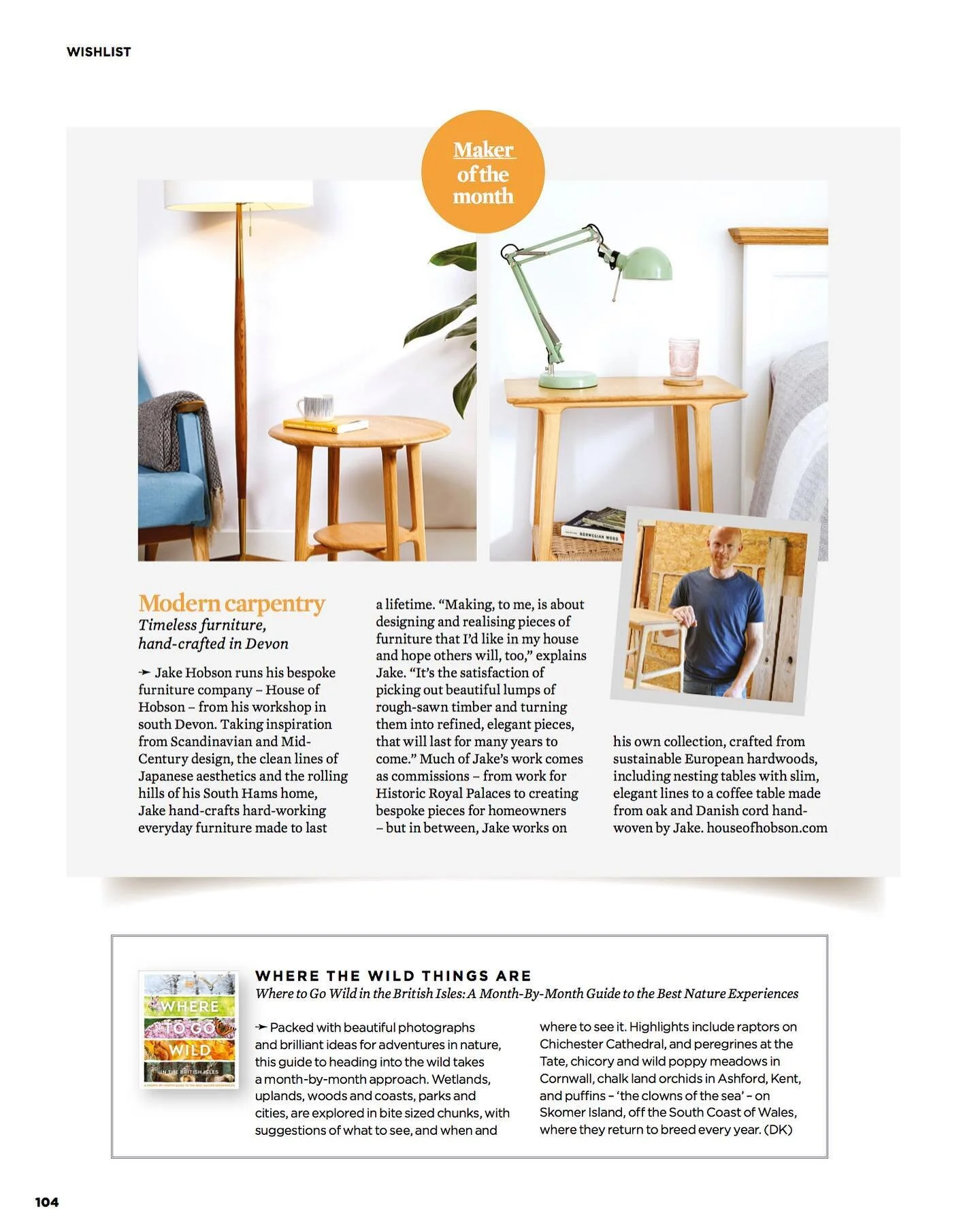 Very pleased to be featured in this month&rsquo;s @simplethingsmag as their &ldquo;Maker of the month&rdquo;. With huge thanks to @louise_gorrod for a lovely write-up #simplethingsmag #designermaker #homedecor #livingroomfurniture #devonmakers #sidet