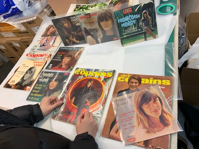 Assembling the artefacts for the Françoise Hardy, or the “Yé-yé girl from Paris” exhibit
