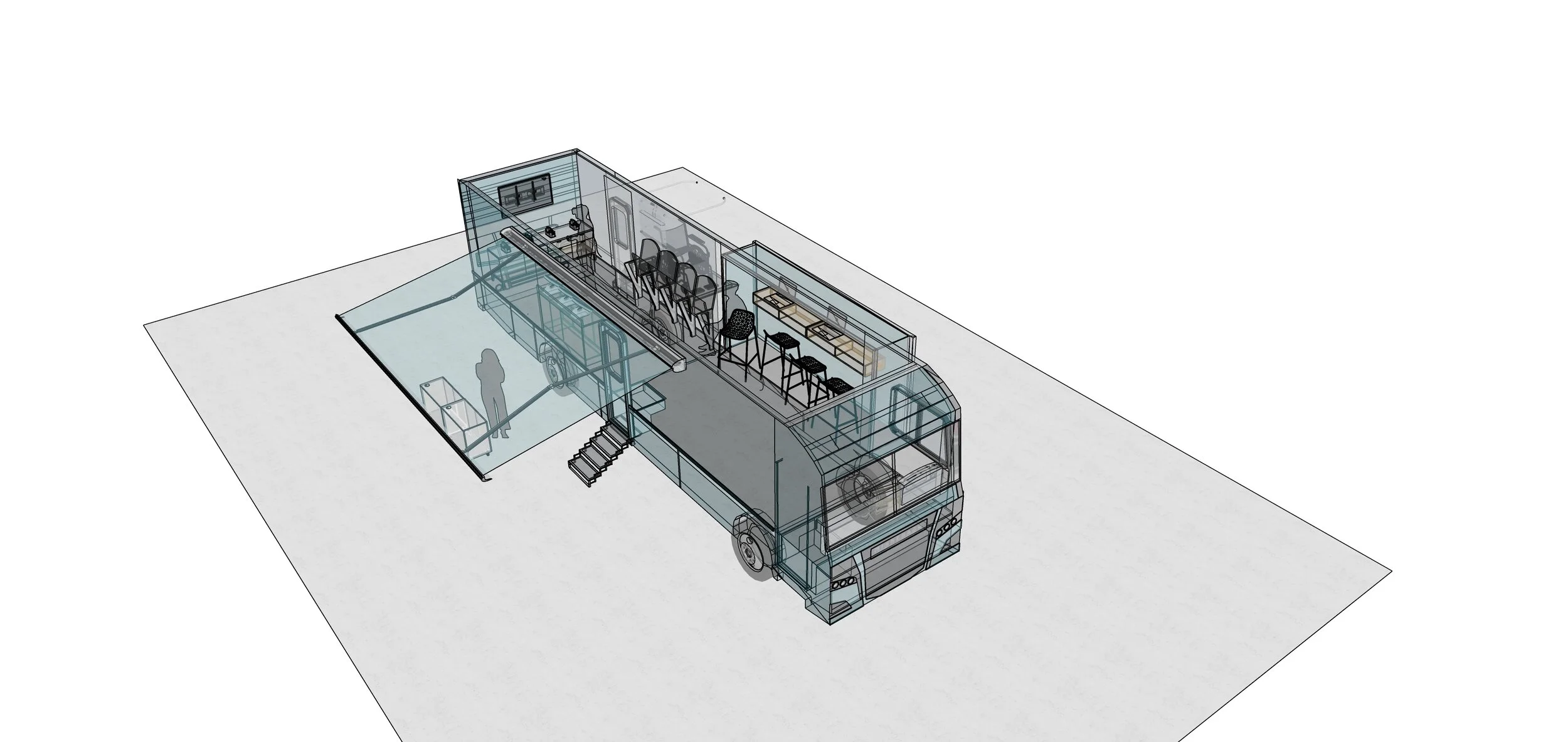 Rendering Mobile Exhibit Design