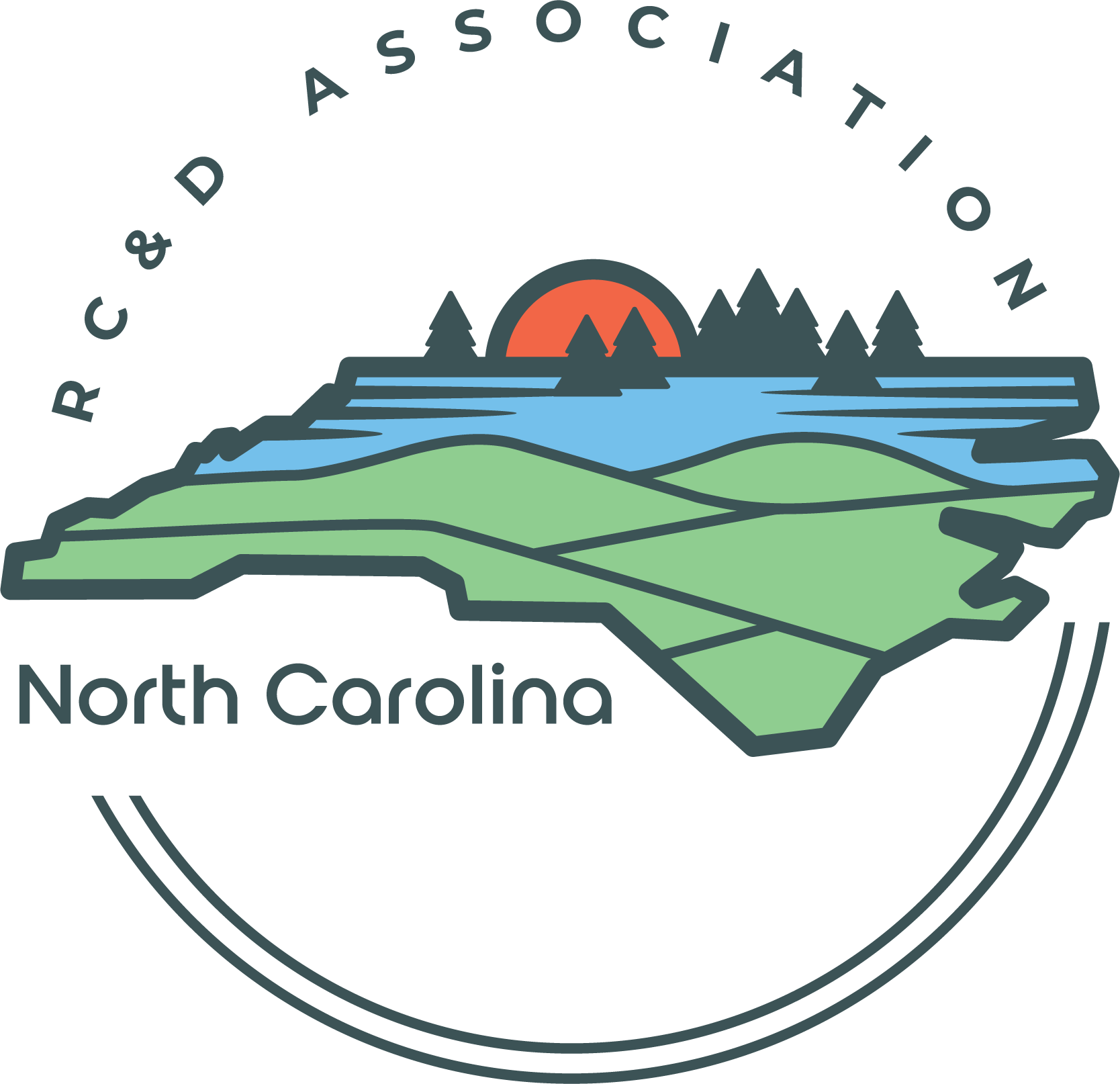 North Carolina RC&D Badge Logo Design