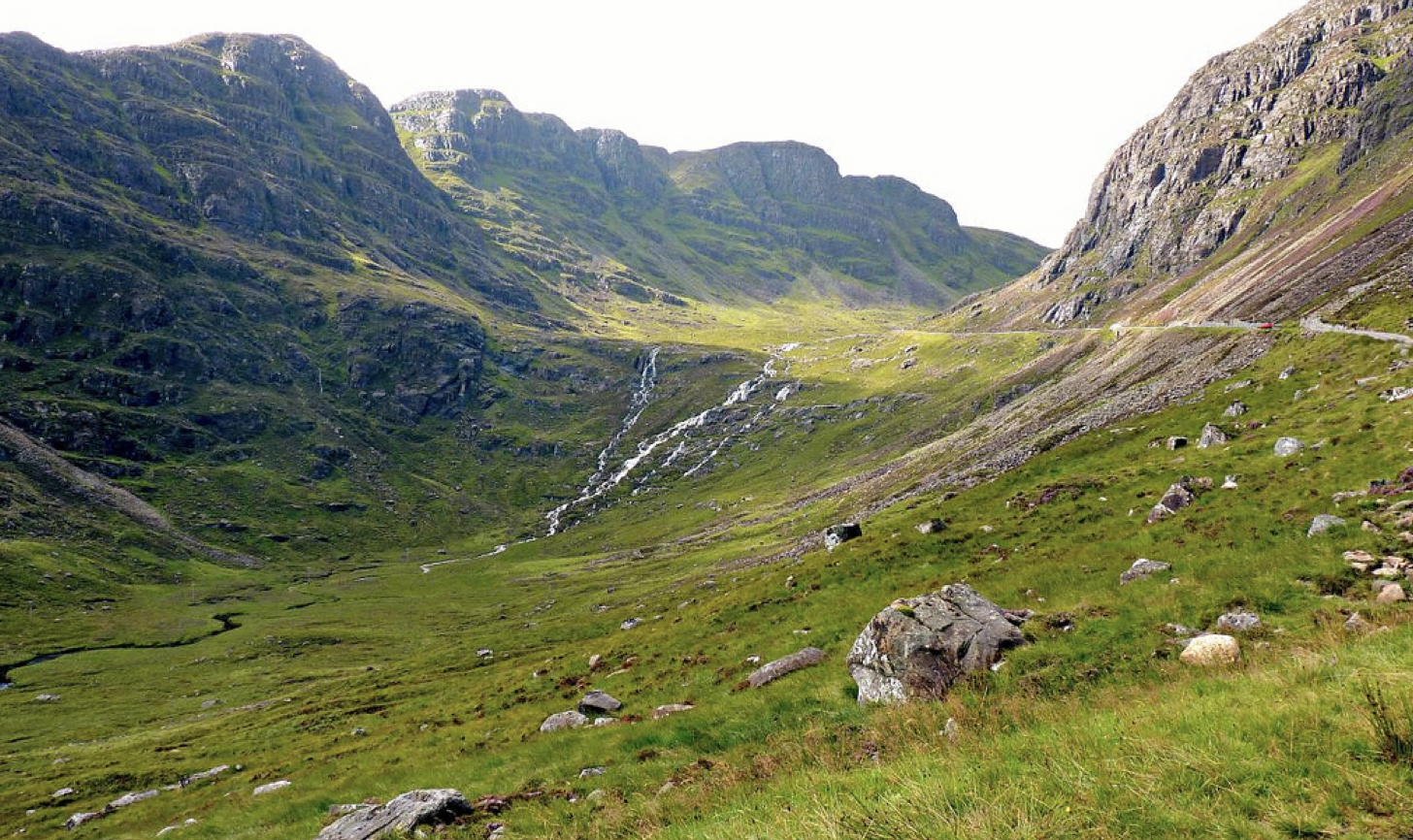 The Bealach na Bà. The highest single track road pass in Britain and one of the two routes you can take to Callakille, about 12 miles away.