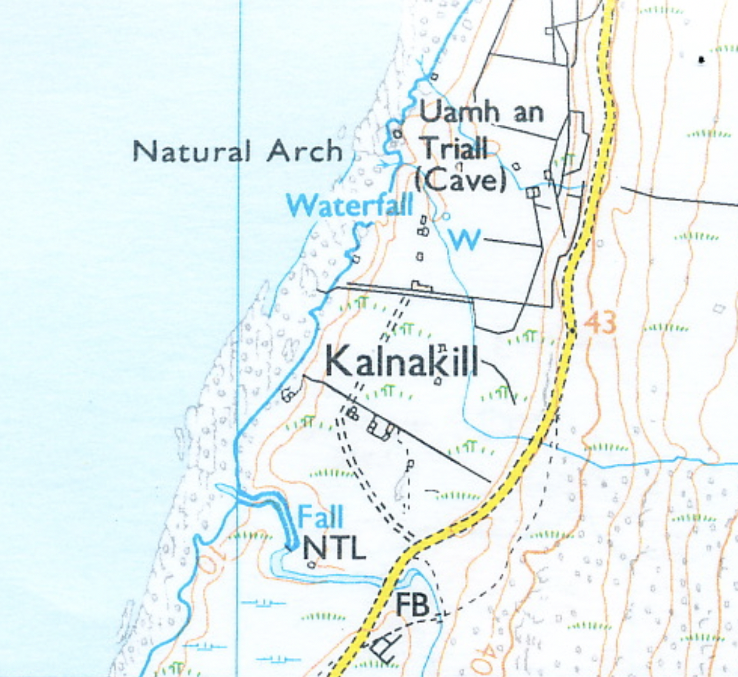 Ordinance Survey map - NG ref. 69259 54598
