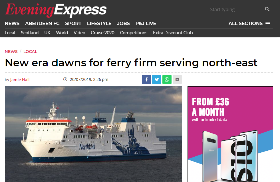 Aberdeen Evening Express Features Ankaa Marine 