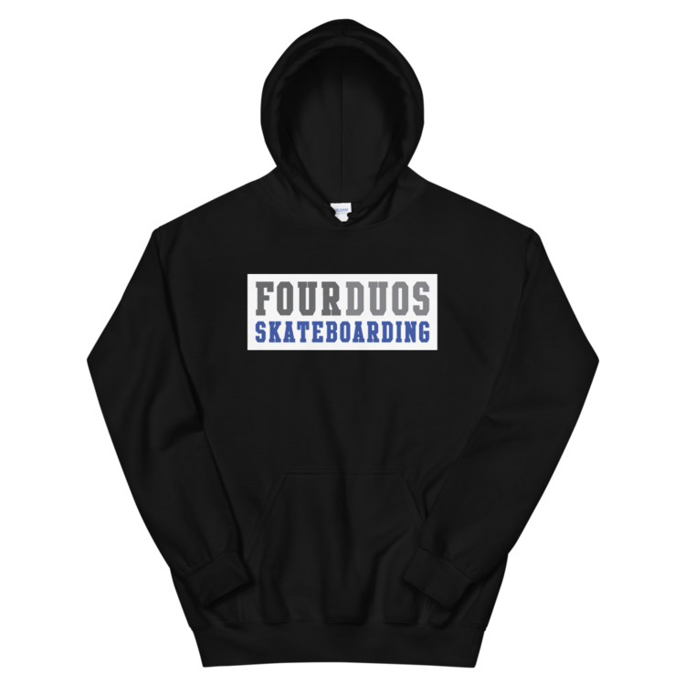 4D OG Block Sticker Hoodie — Four Duos Texas Skateboarding