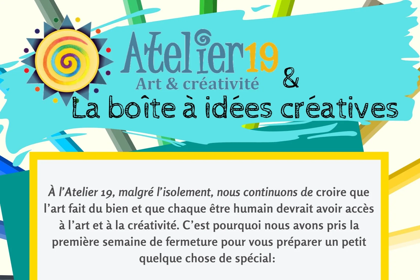 La boîte à idées créatives