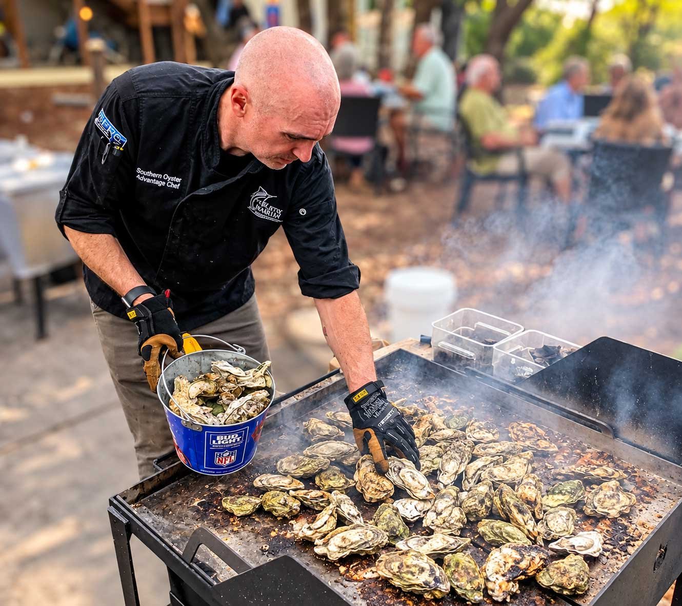 black marlin oyster roasts