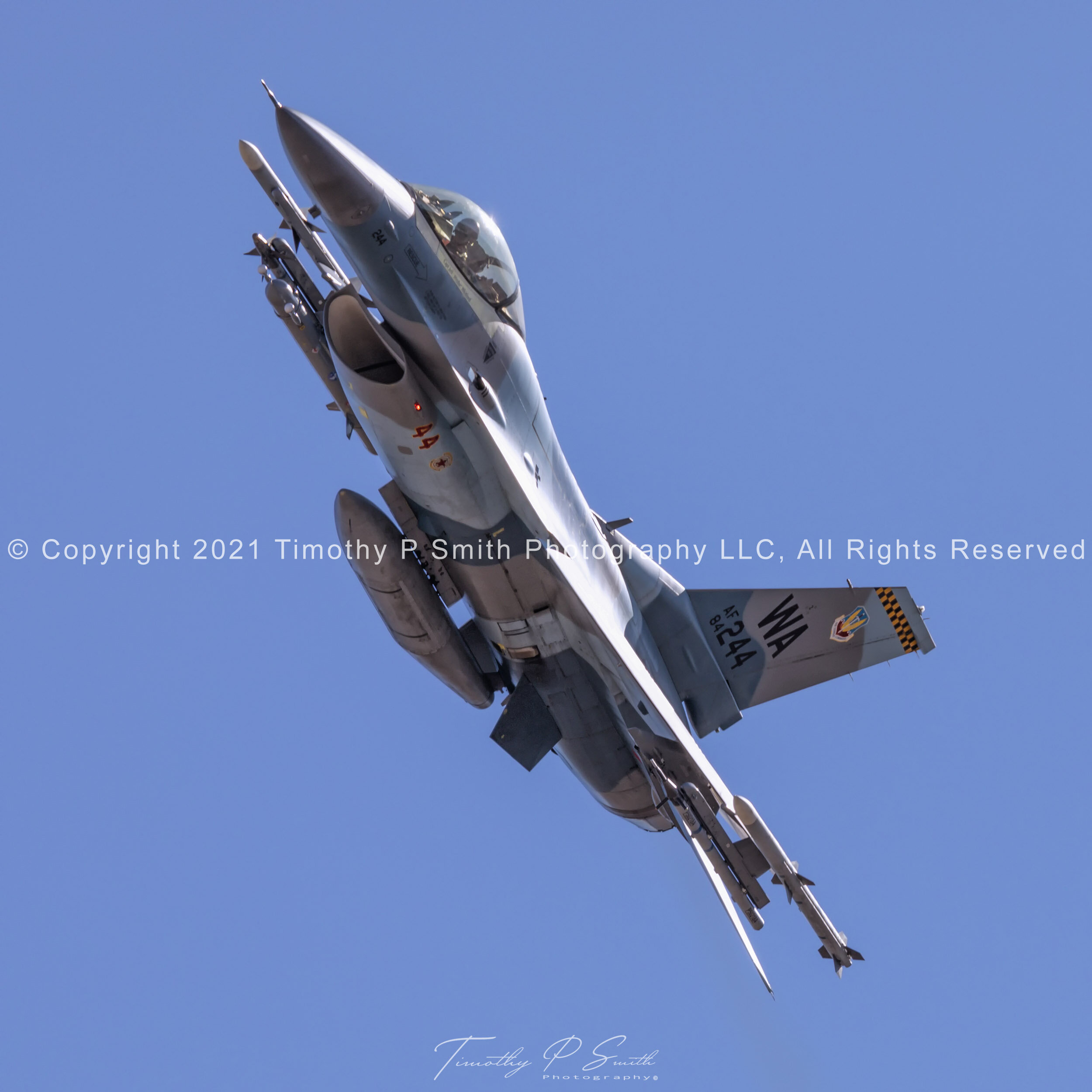 Aviation Print - "Blue Flanker" on flex departure