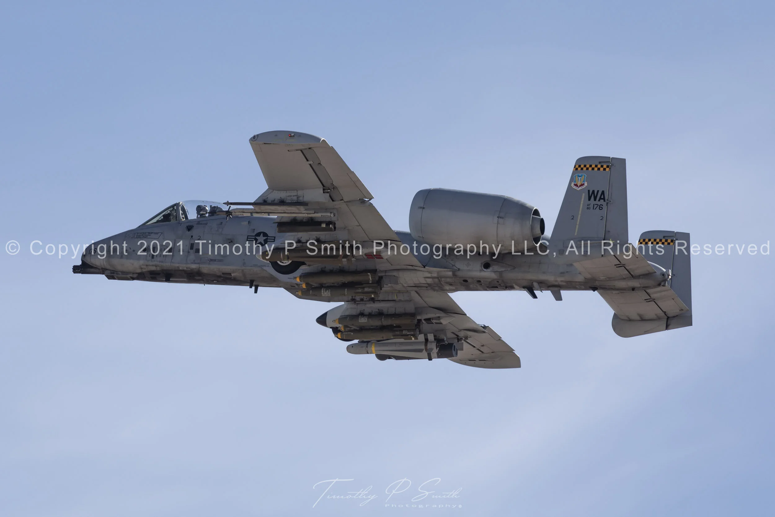 Aviation Print - Fairchild Republic A-10 Thunderbolt II A-10C 80-0176