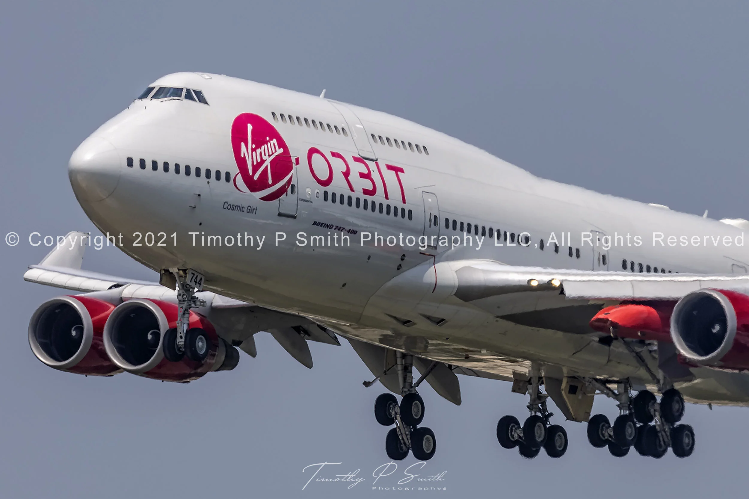 Aviation Print - Virgin Orbit's "Cosmic Girl" Chennault