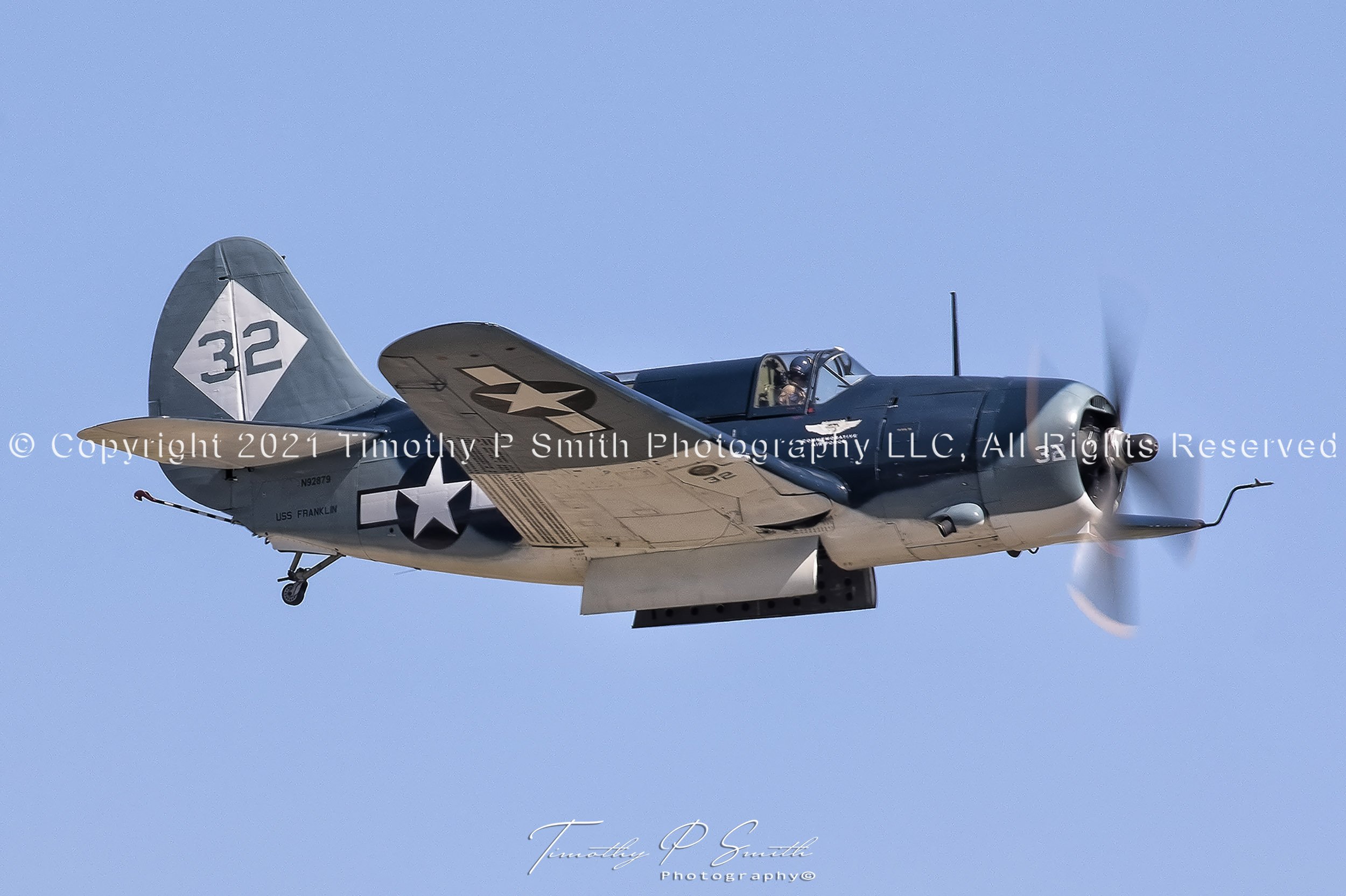 Curtiss SB2C-5 Helldiver dive bomber at 2016 Wings Over Houston, photographed by Timothy Paul Smith