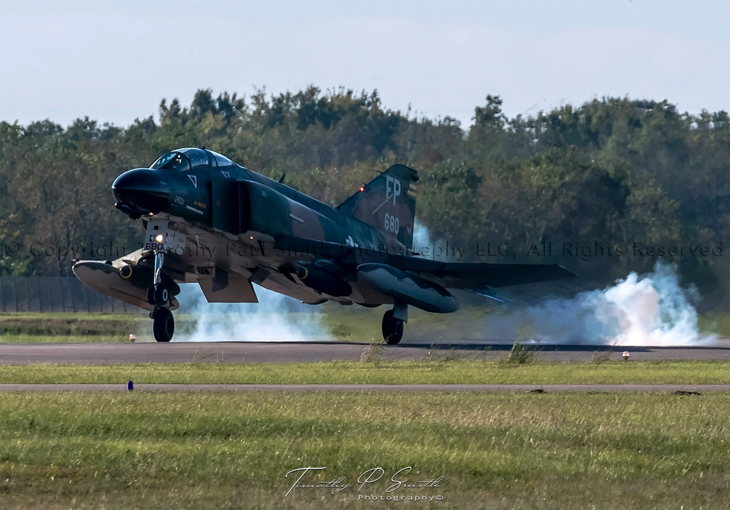 F-4 Phantom II landing at Ellington Field, Texas, flown by Collings Foundation, photographed by Timothy Paul Smith
