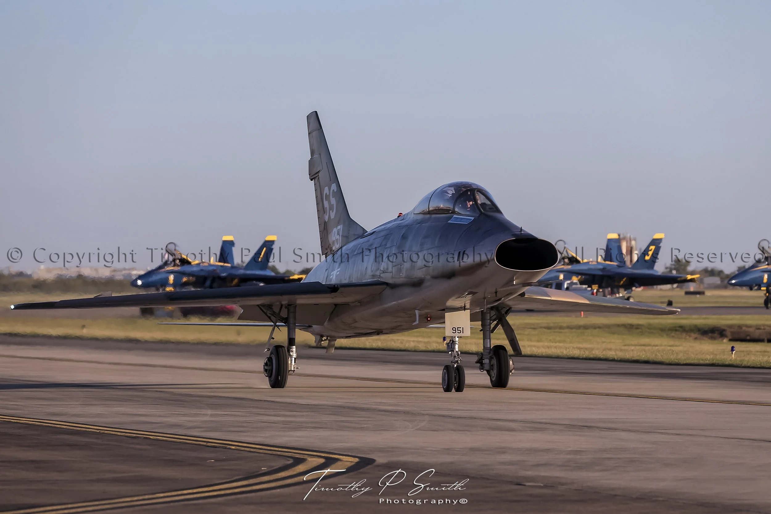 Aviation Print - “Super Sabre” Sunrise departure