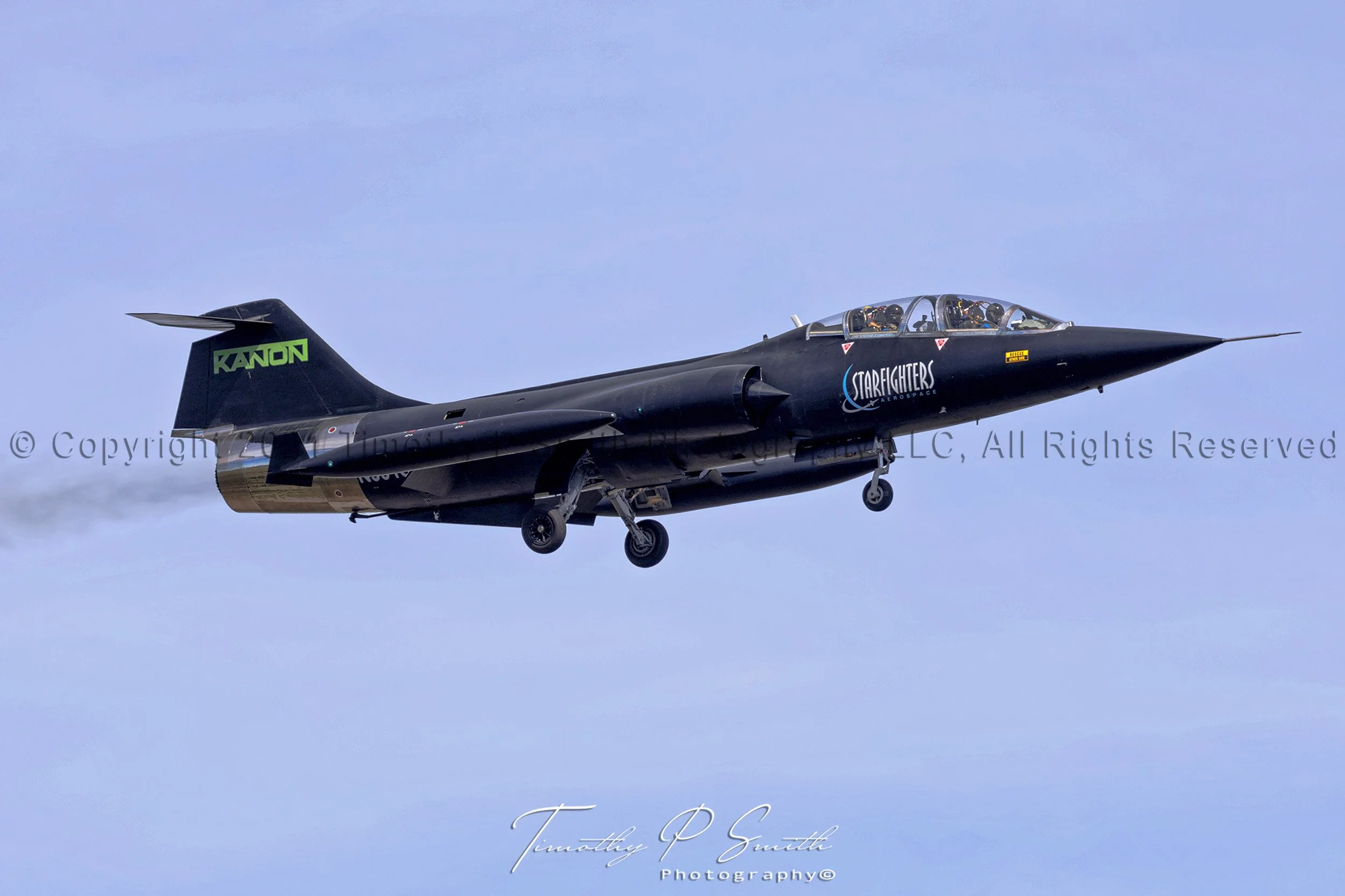 Aviation Print - A Rare Star fighter over the Space Coast