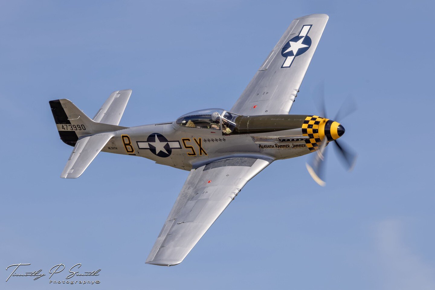 ⠀⠀⠀⠀⠀⠀⠀⠀
83 years of the Mighty P-51 Mustang

Mark Henley and his beautiful Mustang &lsquo;Alabama Rammer Jammer&rdquo; with the Photo pass!

Happy 83rd anniversary to the North American P-51 Mustang! It's indeed a magnificent and beloved warbird wit