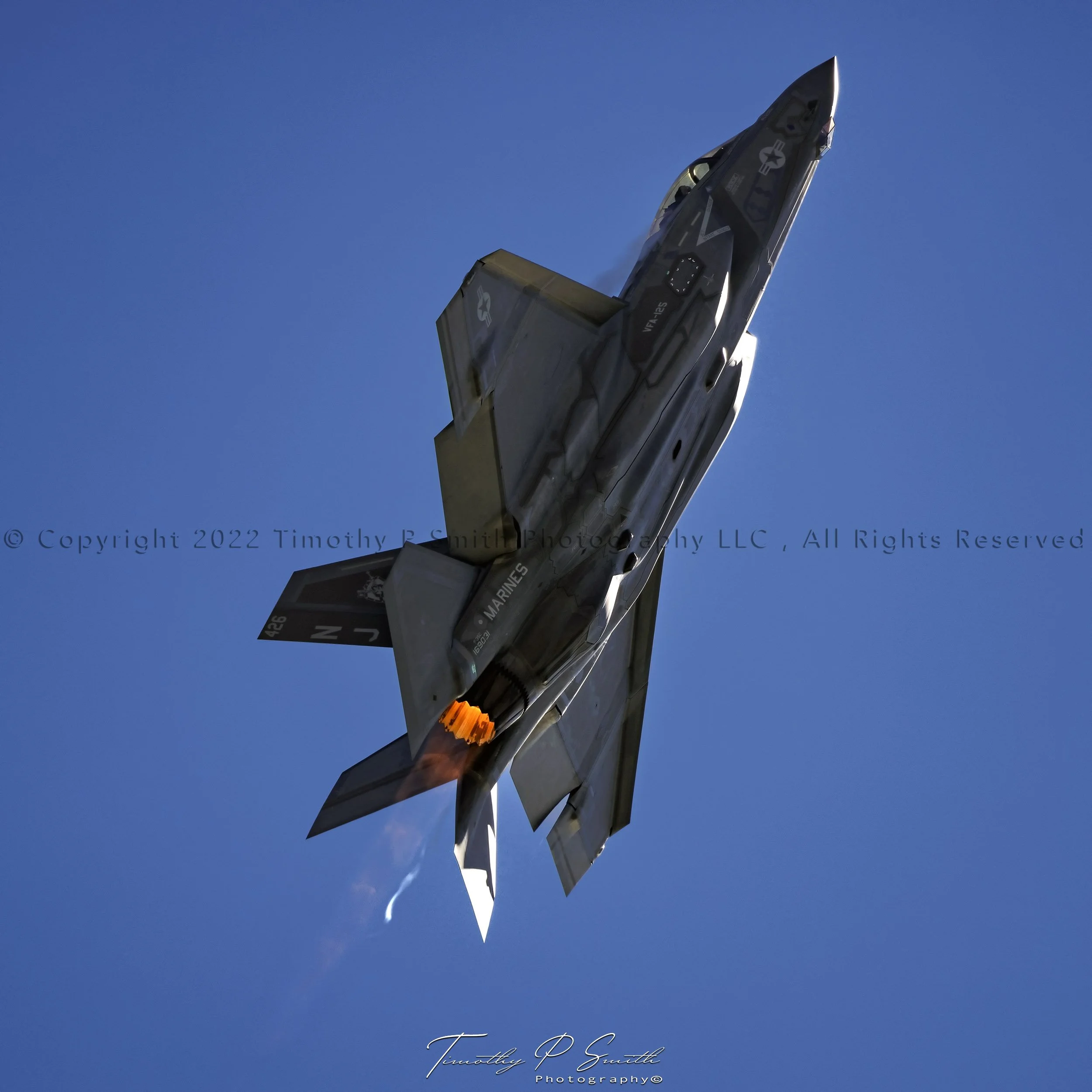 Aviation Print - "F-35c over Pensacola Beach"