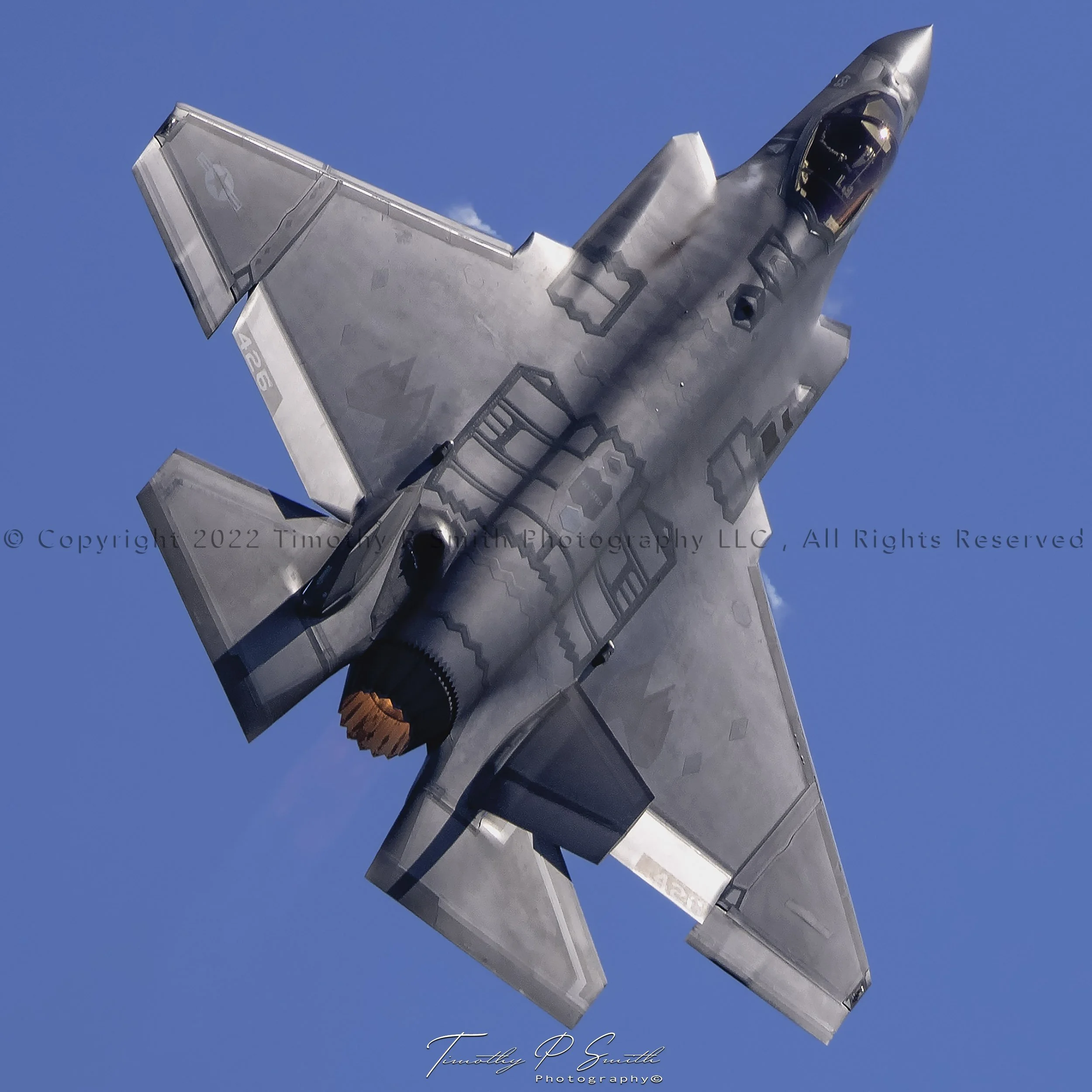 Aviation Print - "F-35c over Pensacola Beach"