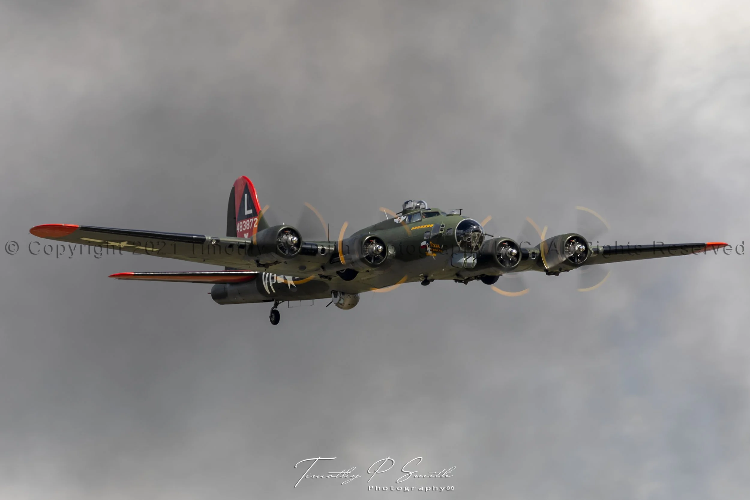 Aviation Print - Boeing B-17G “Texas Raiders”
