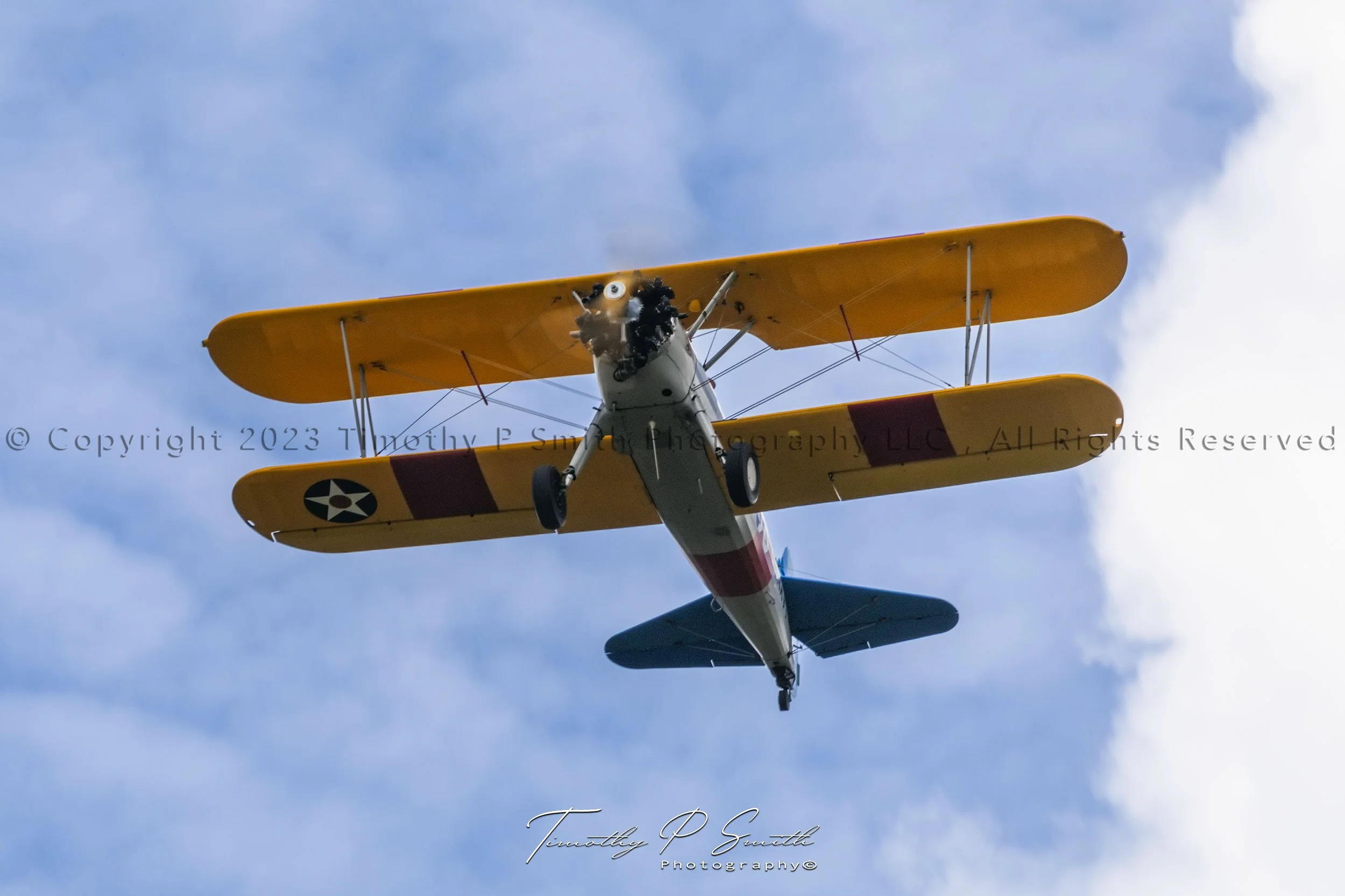 Aviation Print - Stearman over Louisiana