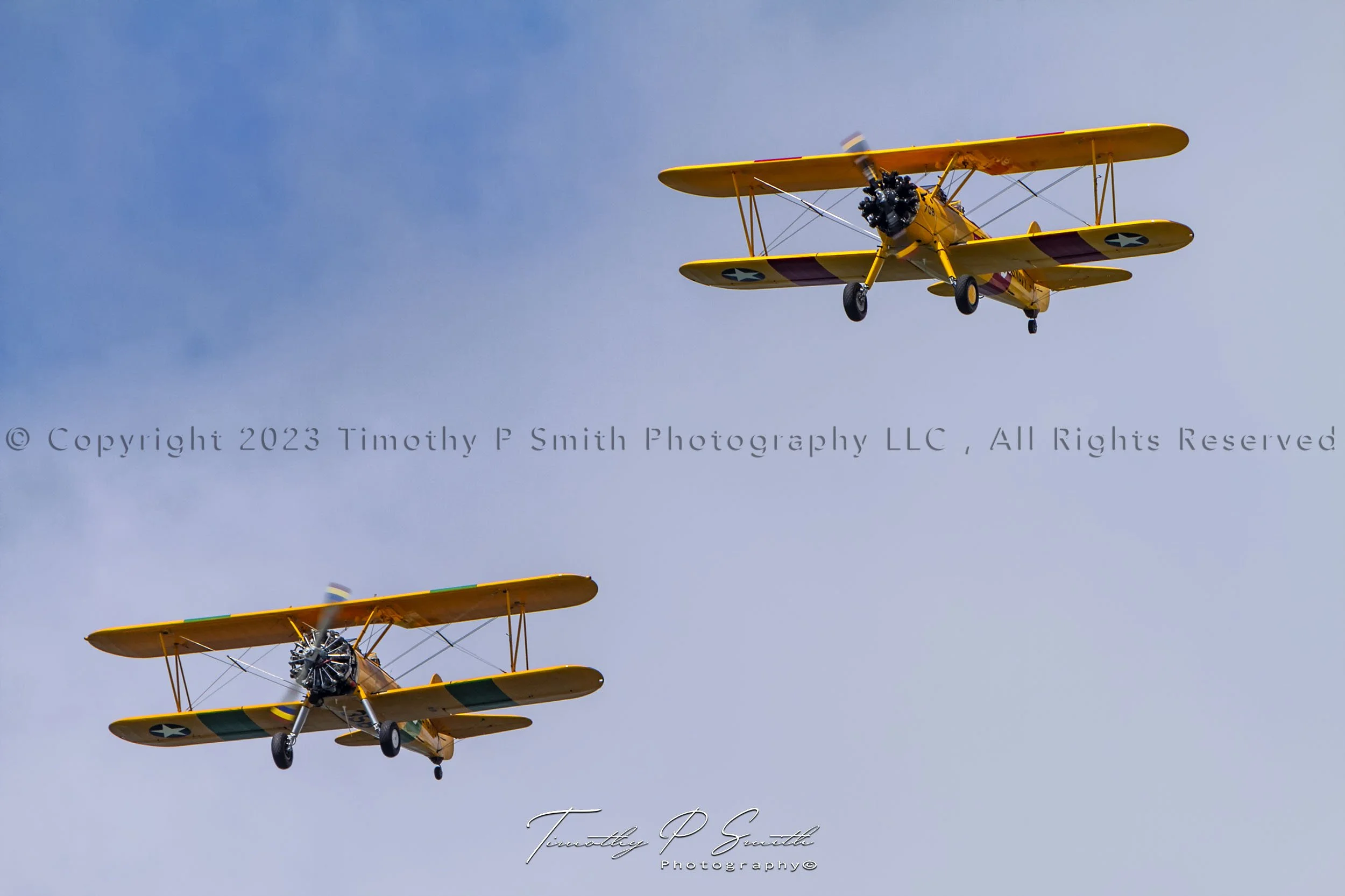 Aviation Print - Stearmans over the Cradle of Naval Aviation